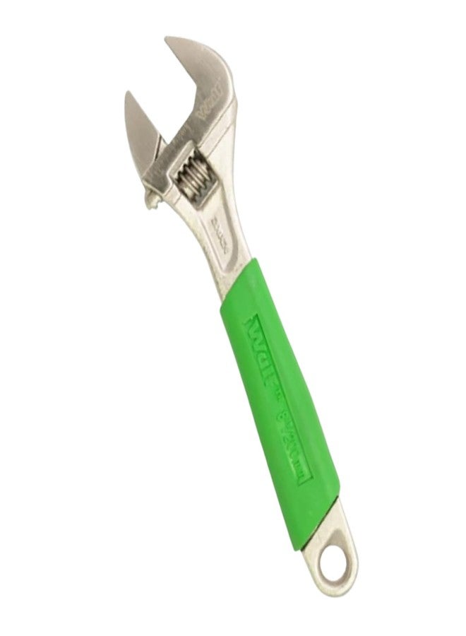 Wulf 8 Inch Adjustable Wrench | Heavy Duty Alloy Steel Spanner with Smooth Screw Adjustment | Single Sided Hand Tool with Comfortable Grip | Fully Hardened for Extra Strength & Durability - Image 1